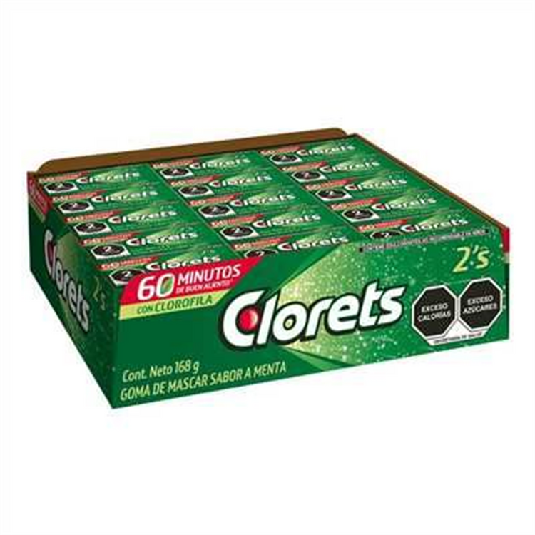 AAA00476 - A010101 Clorets 2's (2 Pastillas ) (60