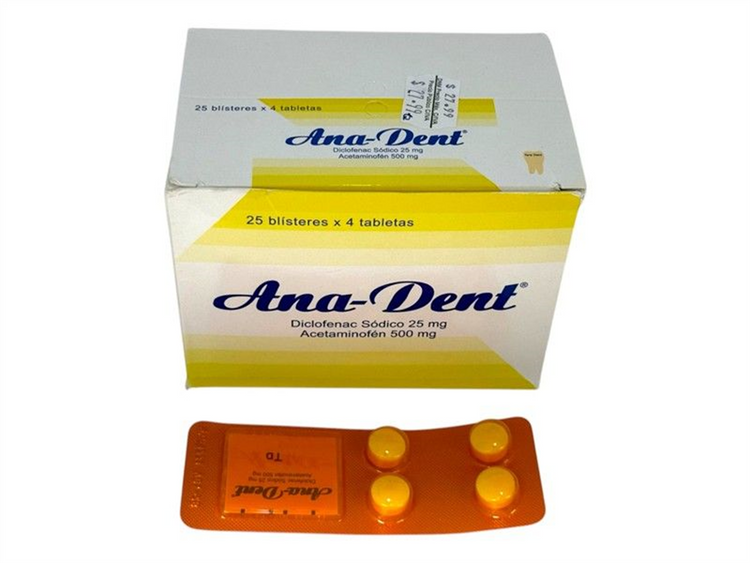 AAA02571 - Anadent Diclofenaco Sodico 25mg Acetam