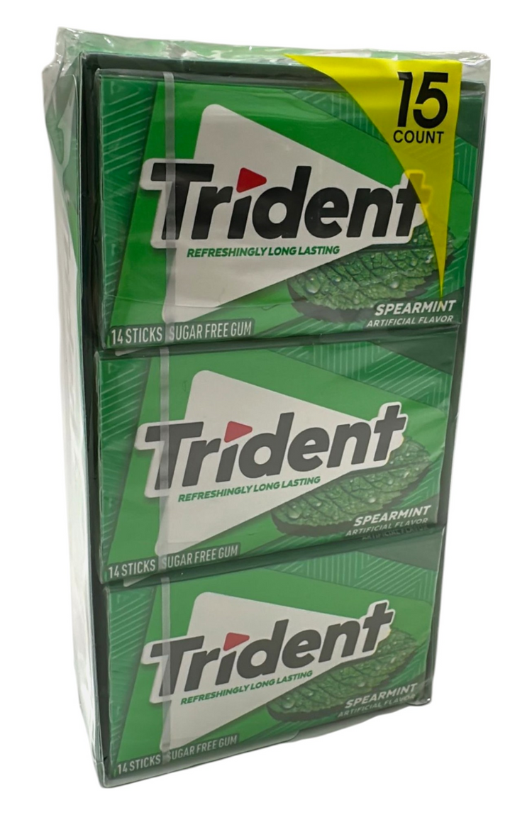 1 - AAA00481 - Trident Spearmint 15/14 pcs (Pz)