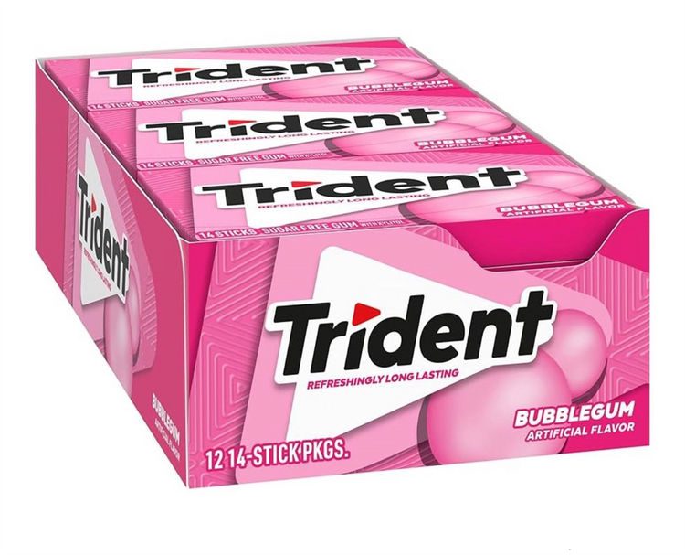 1 - AAA00480 - Trident Bubble Gum (Bonus) 15/14 p