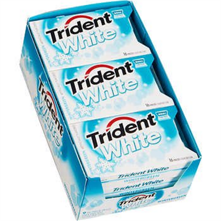 1 - AAA00488 - Trident WHITE WinterGreen 9/16 pcs