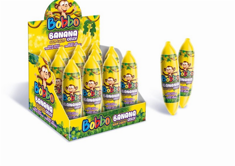 1 - AAA02682 - Bobbo Banana Sour Liquid Gely 6/12