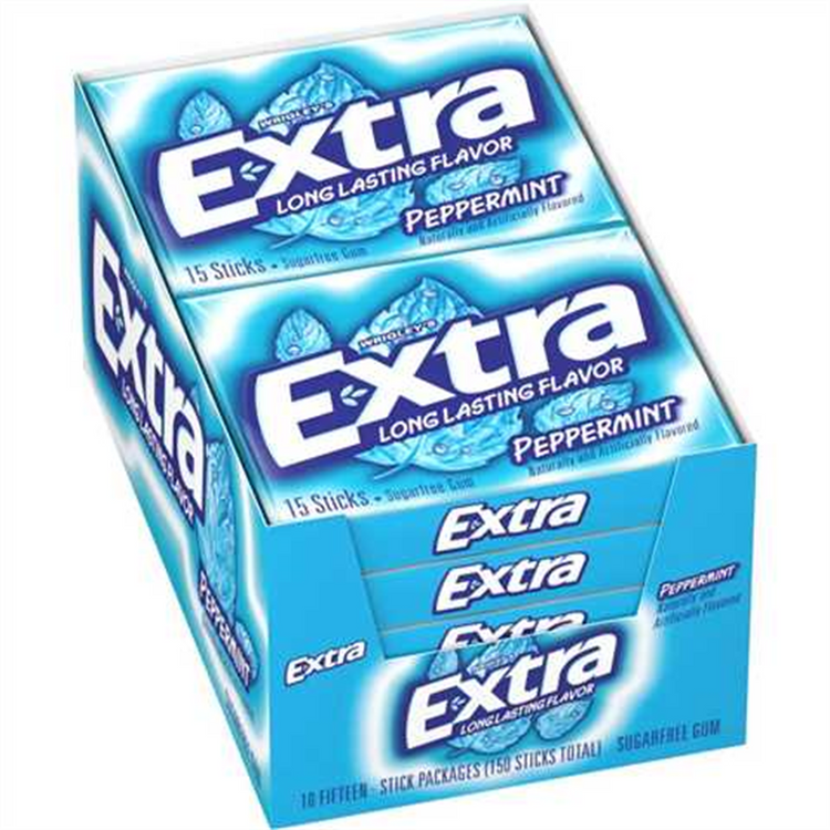 1 - AAA00455 - A010101 EXTRA Gum Peppermint 10 pc