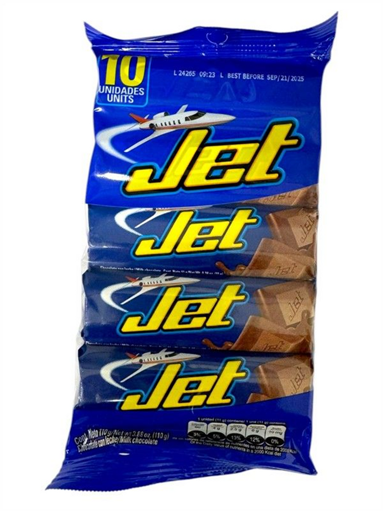 AAA02302 Jet Milk Chocolate Bar 12/10 Pz – MAYAMEX FOODS