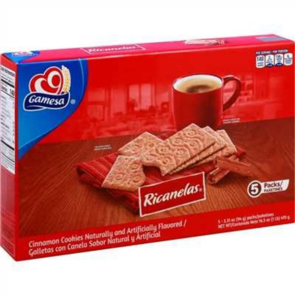 030302 Gamesa Ricanelas 12/16.5 oz (Box) US