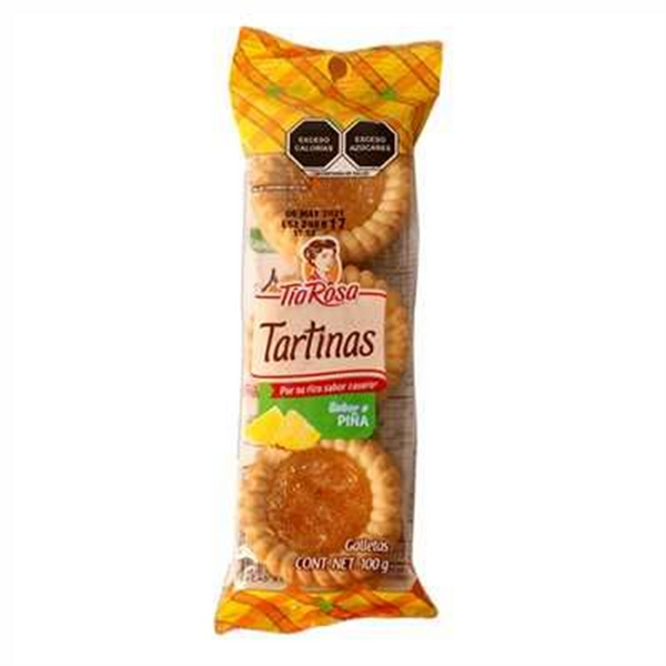 040402 Tía Rosa Tartinas Piña (Paketin) 36/100 gr (Caja)
