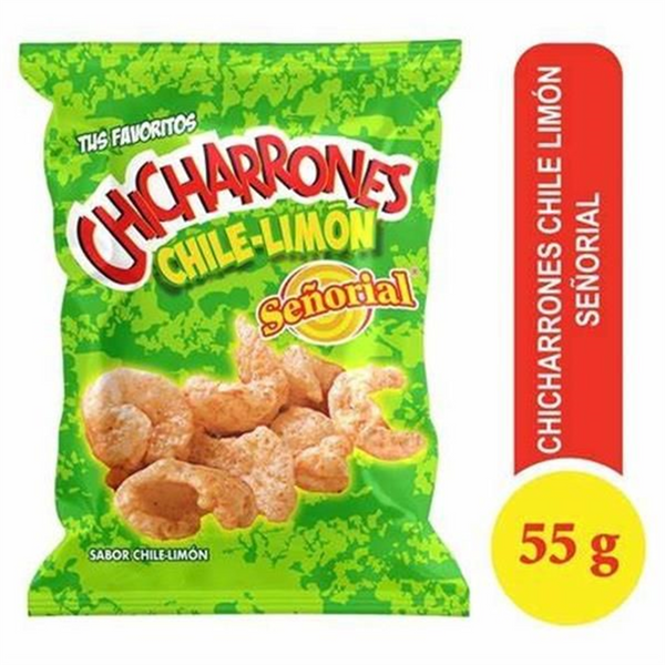 050103 Senorial Chicharrones Chile Limon 18/56gr (Pz)