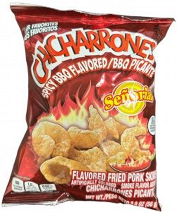 050103 Senorial Chicharrones BBQ Picante 18/56gr (Pz)