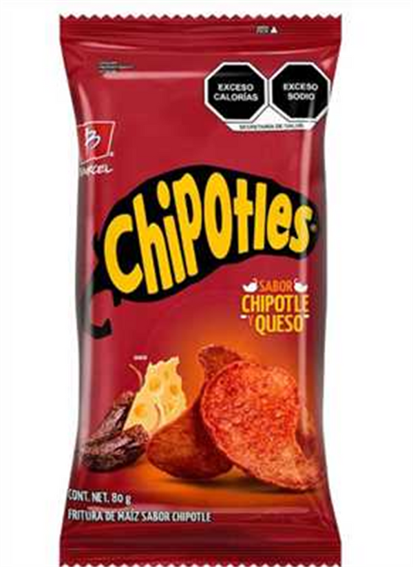 Barcel Chipotles Sabor chipotle y Queso Big 18/200gr