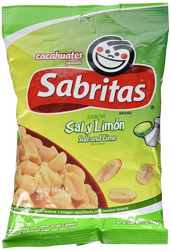 Sabritas Cacahuate Salt-Lime 12/7oz (Box)