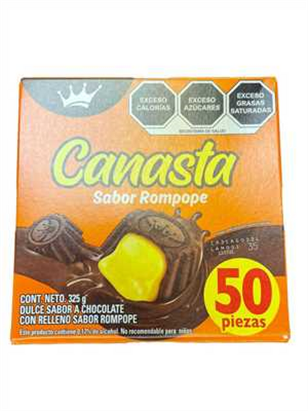 031302 La Corona Canasta Sabor Rompope 24/50 (Pz)