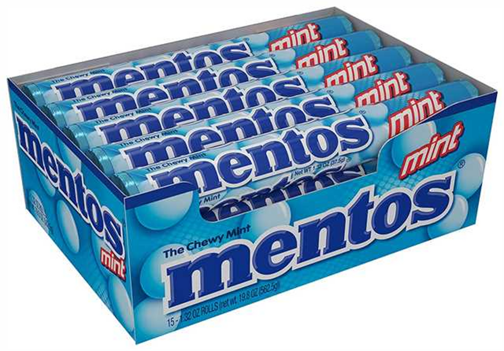 AAA00493 - A010101 Mentos Mint Rolls 15/1.32 oz (