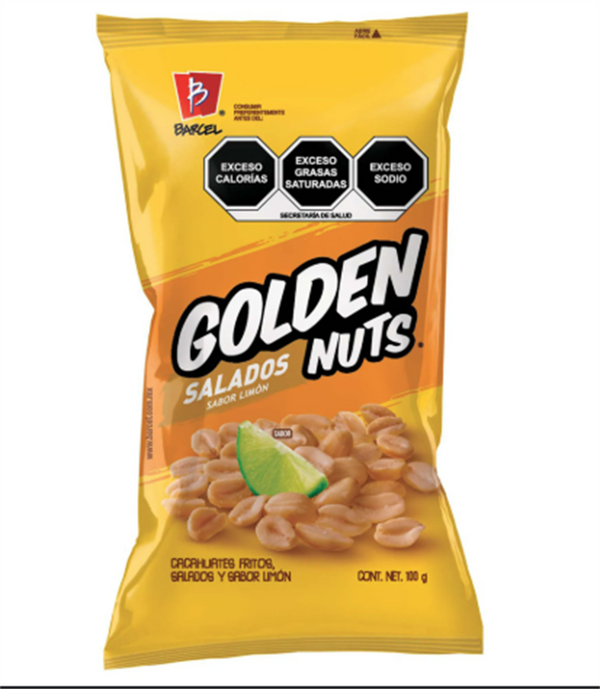Barcel Golden Nuts Salados Sabor Limon (Dorado) 40/110 gr (Pz)