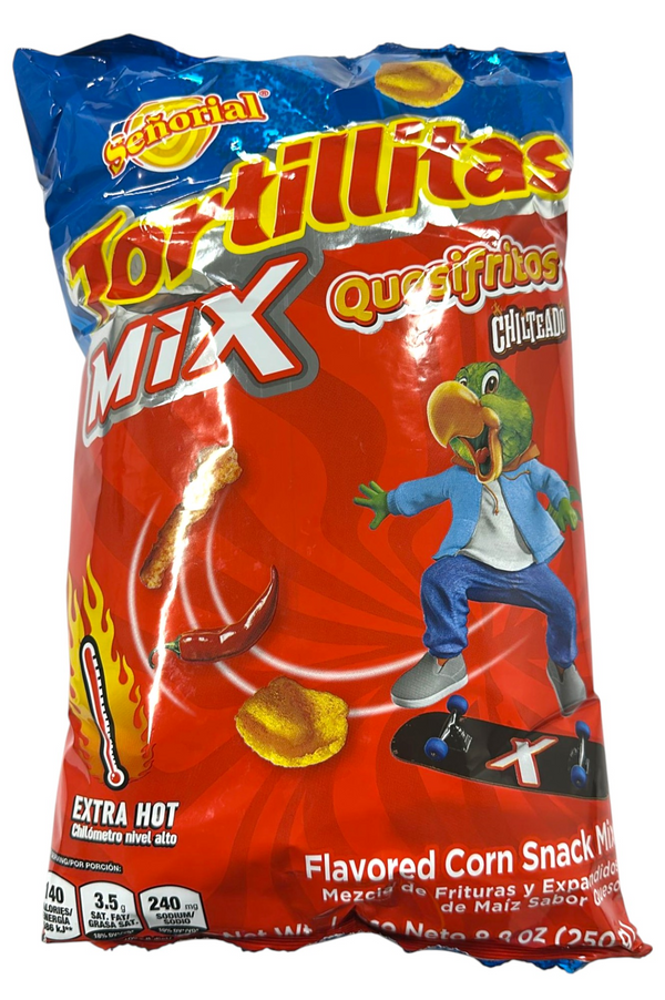 050103 Senorial Tortillas Mix Con Quesifrito Chilteados Corn Snack 12/250 g (Pz)