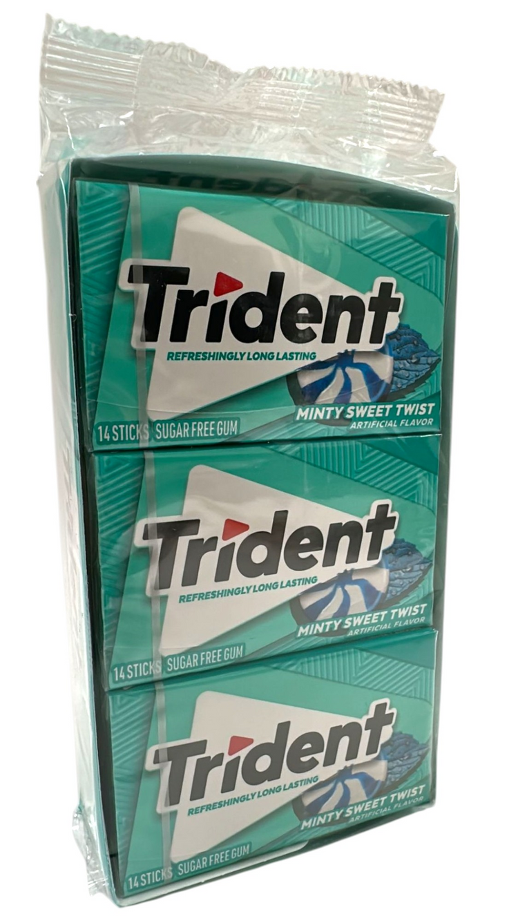 1 - AAA00486 - Trident Minty Sweet Twist 12/14 pc
