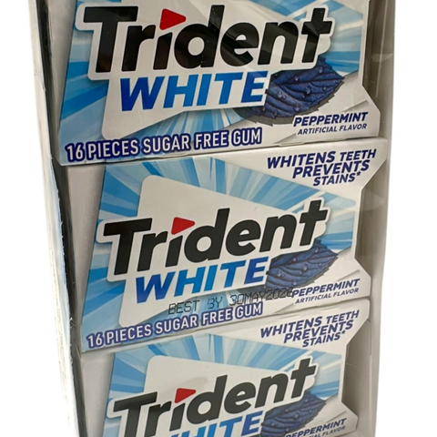 1 - AAA00487 - A010101 Trident WHITE Peppermint (