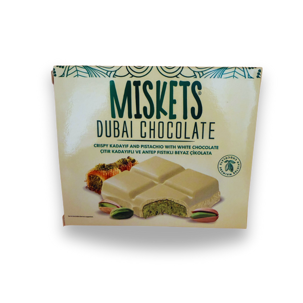 Miskets White Dubai Choc Pista 6/12/100gr (Pz)