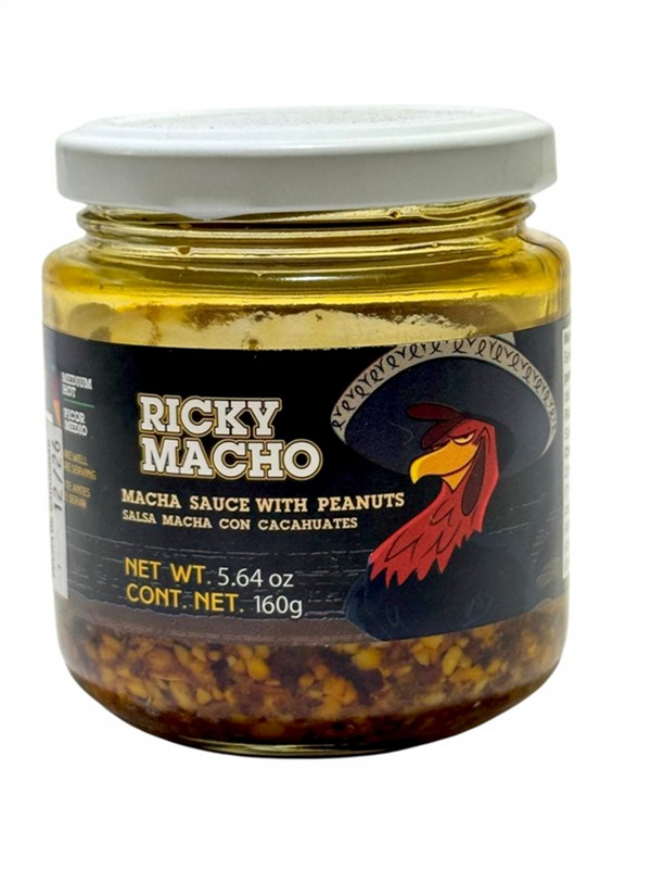 Salsa Macha con Cacahuates Ricky Macho 1602 gr