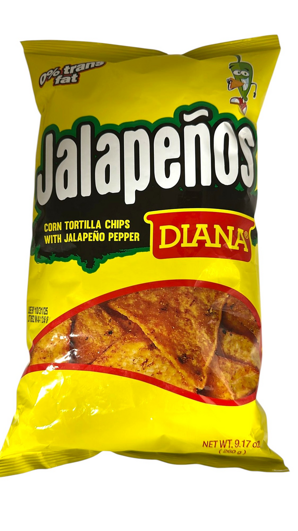 Diana Corn Tortilla Chips With Jalapeno 24/9.17oz (Pz)