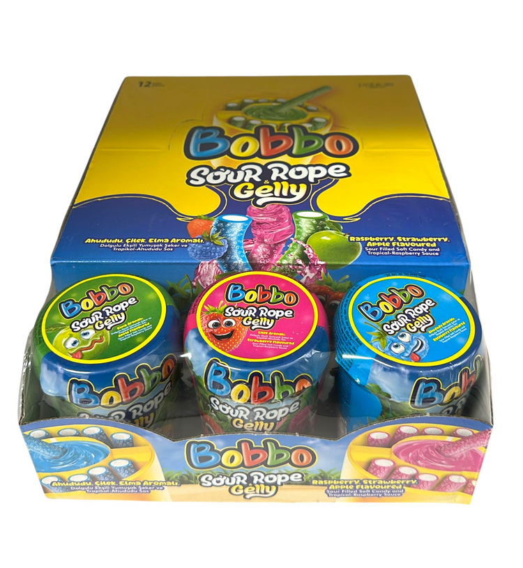 1 - AAA02646 - Bobbo Sour Rope Gelly (Raspberry, 