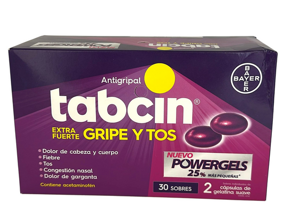 Tabcin Antigripal Extra fuerte Gripa y Tos 30/2 Cap (Pz)