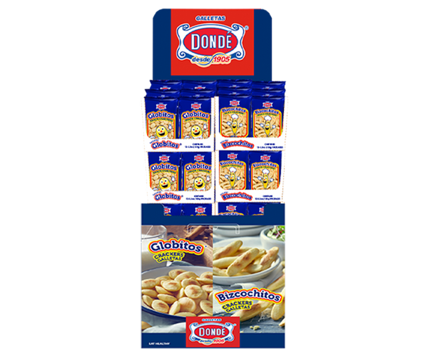 030502 Donde Shipper Globitos &amp; Bizcochitos 6/12/5.29 Oz (Caja)
