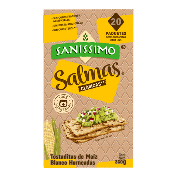 Sanissimo Salmas Tostadas 24/360 gr (Pz)