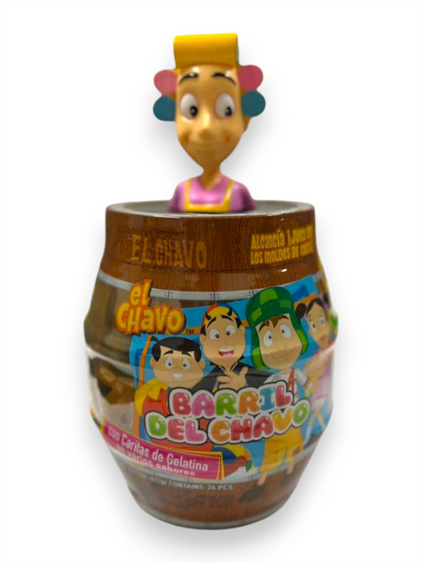 020401 Fruti-Losso BARRIL Dona Florinda Caritas de Gelatina 6/24 pcs (Pz)