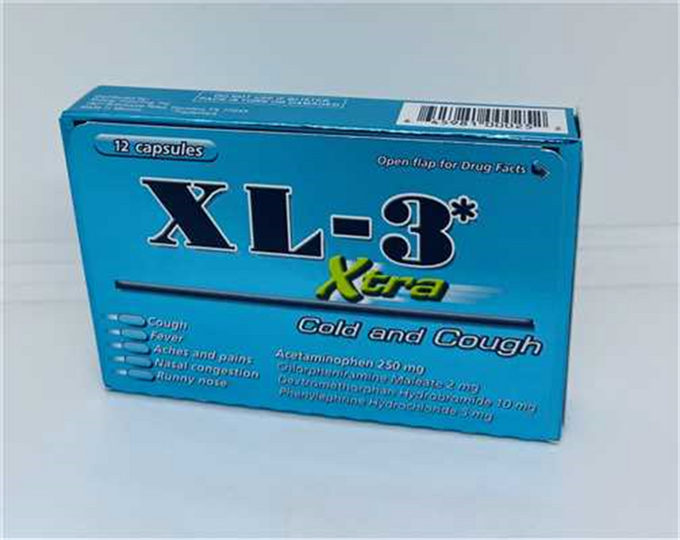 1 - AAA00764 - XL-3 Xtra Cold and Cough 12 Capsul
