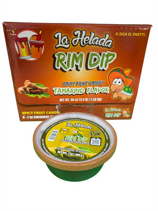 031003 (DUL) La Helada Rim Dip Sabor Tamarindo 4/8/7oz (Pz)
