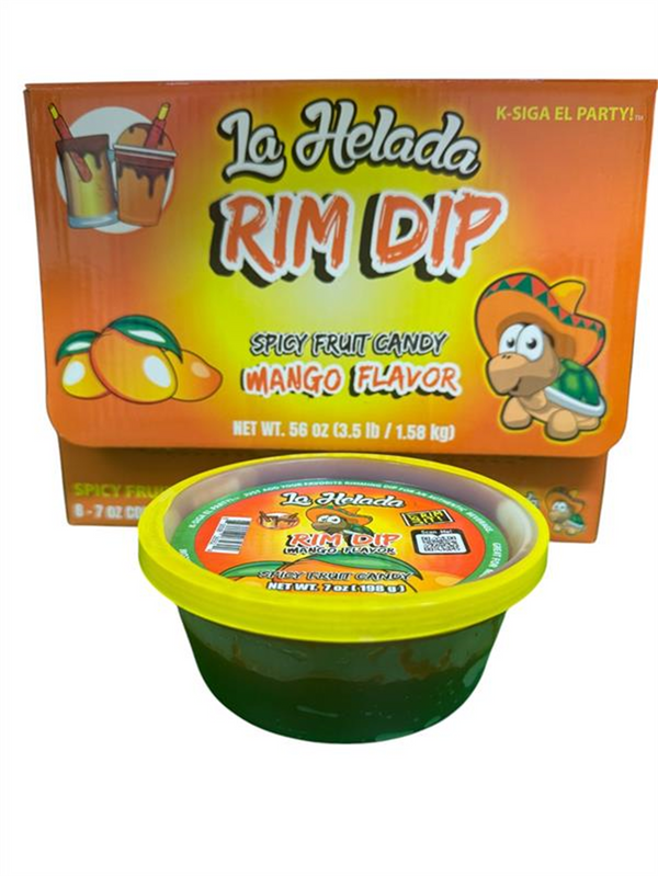 031003 (DUL) La Helada Rim Dip Sabor Mango 4/8/7oz. (Pz)