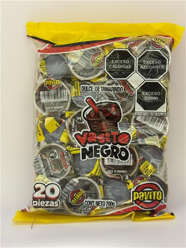A010101 Pavito Vasito Negro 30/20 (Pz)