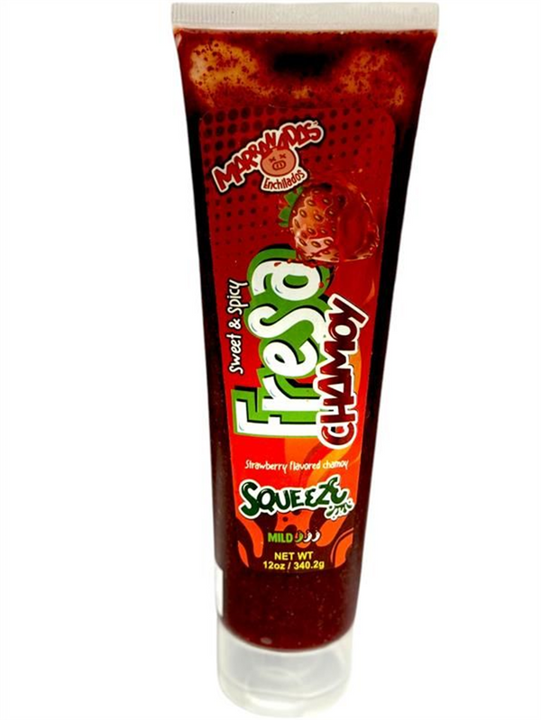 Marranadas Enchilados Squeeze Sweet Spicy Fresa Chamoy  15/12 Oz (Pz)