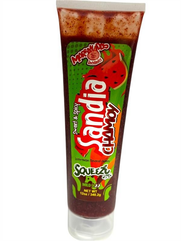 Marranadas Enchilados Squeeze Sweet Spicy Sandia Chamoy  15/12 Oz (Pz)