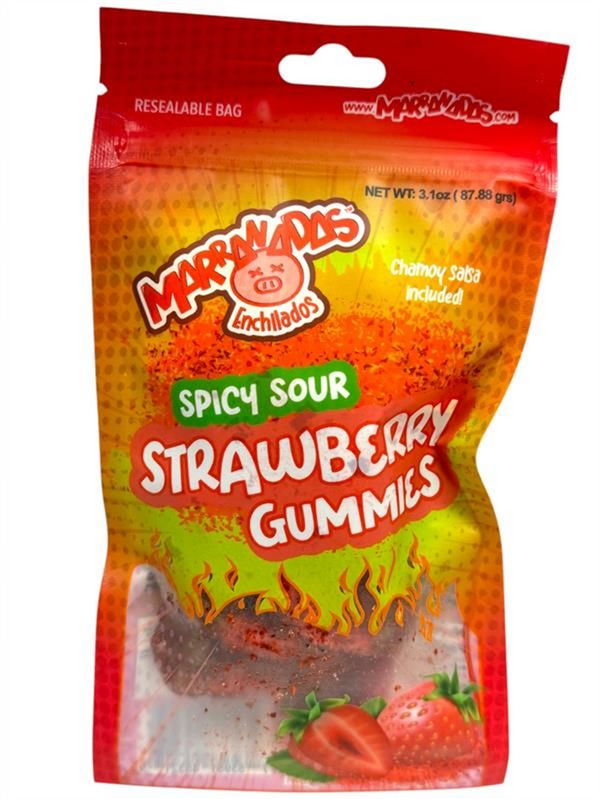 Marranadas Strawberry Gummy 1/6pz/3.1 Oz (Bag)