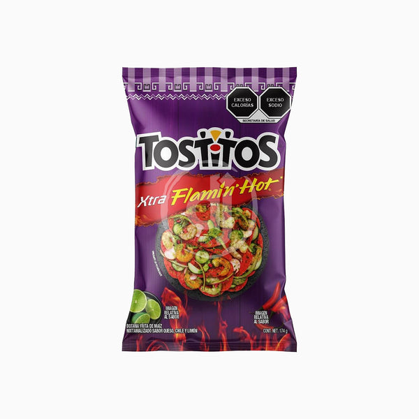 Sabritas Tostitos Extra Flamin Hot Morado Big