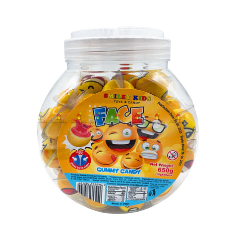 A010101 Smiley Kids Emoji Eyes Gummy Candy 12/50 (Pz)